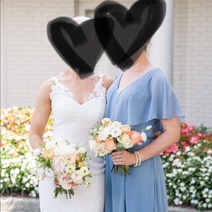 Beautiful blue bridesmaid dress - evening gown